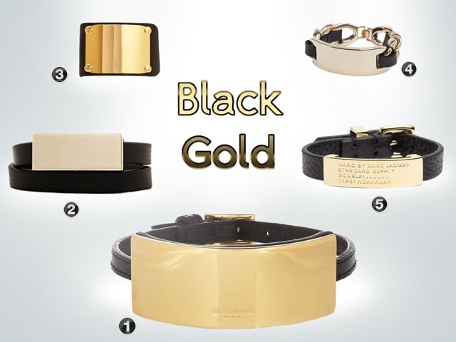 Black Gold Bracelets