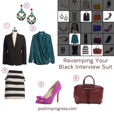 Revamp Your Black Interview Suit - Posh in Progress