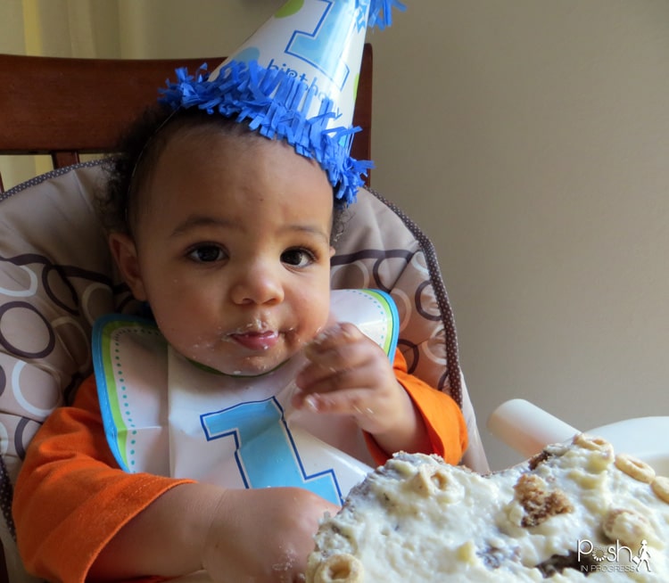 Healthy First Birthday Cake recipe featured by top LA lifestyle blogger, Posh in Progress