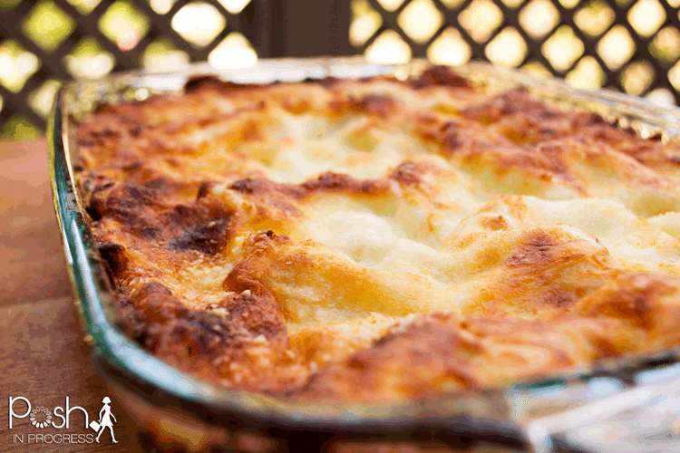 Brussels Sprouts and Mushroom Lasagna Posh in Progress