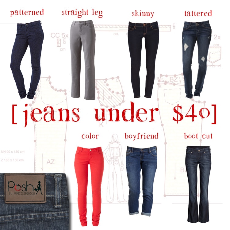 Jeans for Women on a Budget, All Under 40 Posh in Progress
