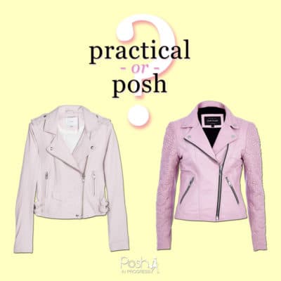 Practical or Posh? Pink Leather Biker Jackets