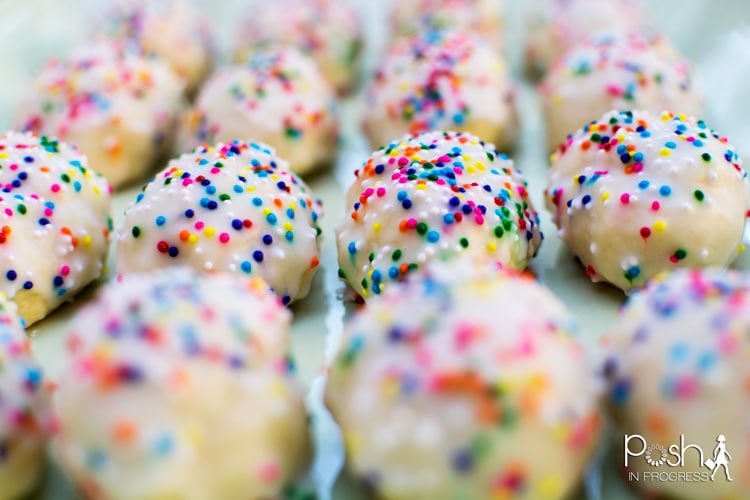 Check out these close ups of cookies sprinkles.