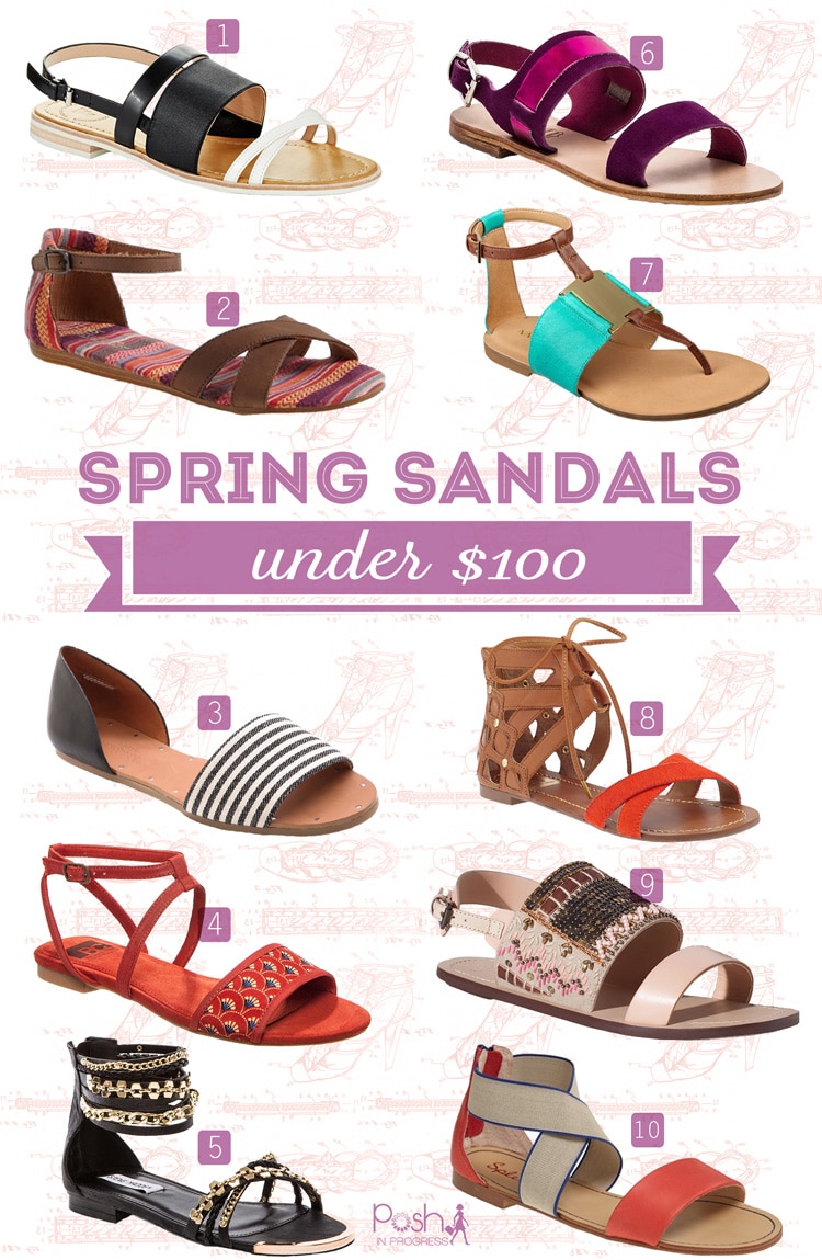 Flat Sandals For Women Under $100