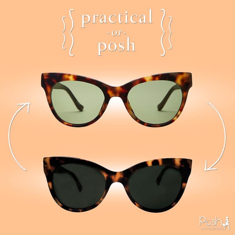 Practical or Posh: Tortoise Cat Eye Sunglasses