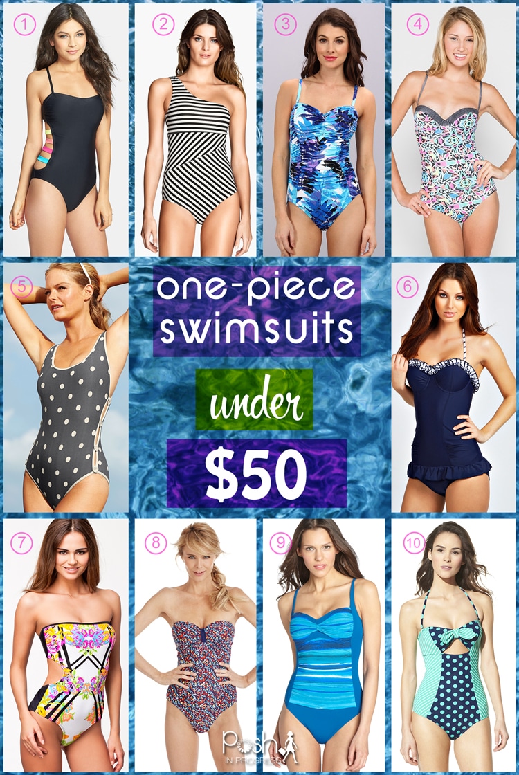 One Piece Swimsuits Under 50 Posh in Progress