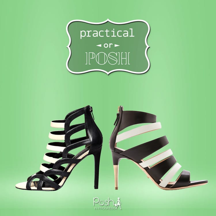 Practical or Posh: Black and White Heels