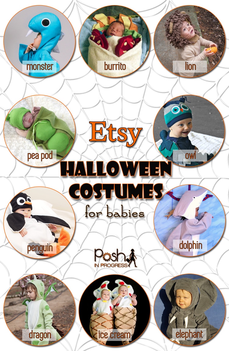 Eye on Etsy Baby Halloween Costumes Posh in Progress