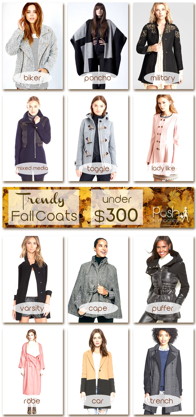 Trendy Fall Coats Under $300 - Posh in Progress