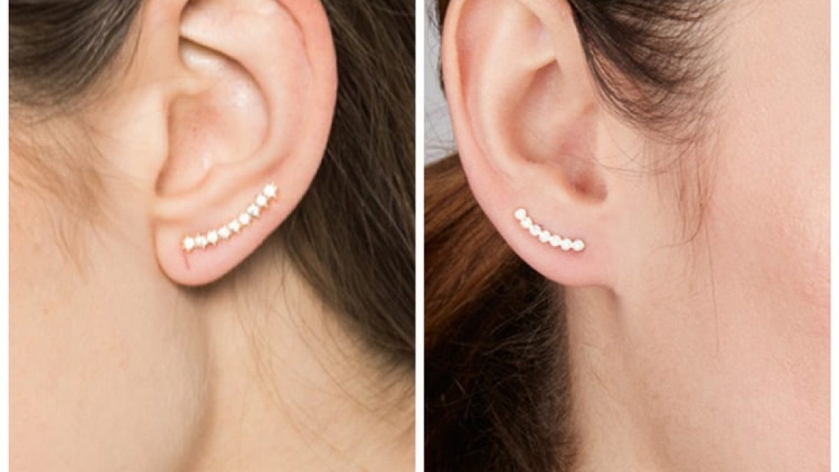 Diamond ear fashion crawler