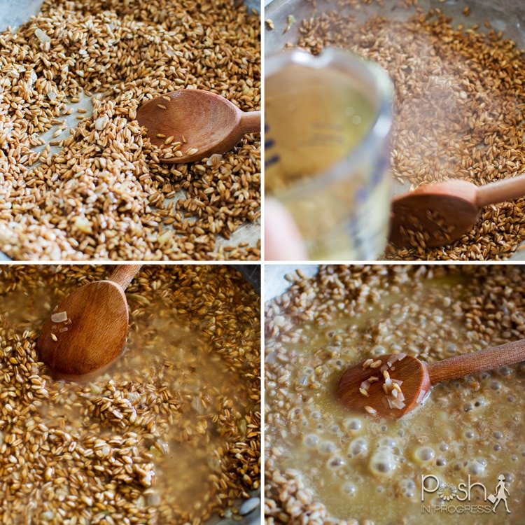 Asparagus Farro Risotto with Sweet Peas Posh in Progress