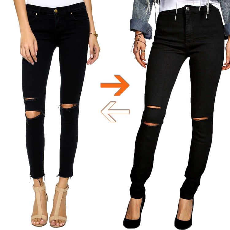 Practical or Posh: Black Ripped Skinny Jeans