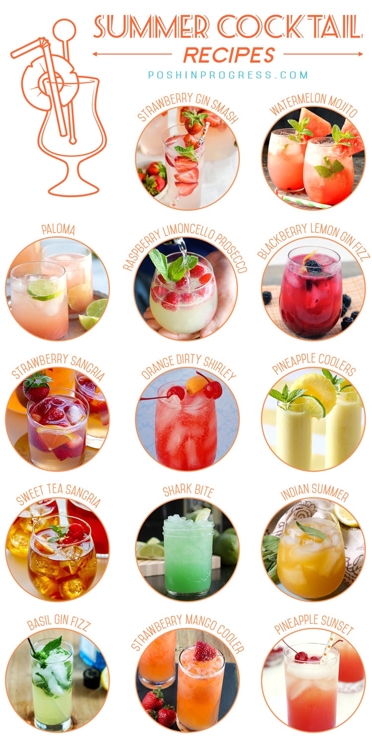 14 Summer Cocktail Recipes Posh in Progress
