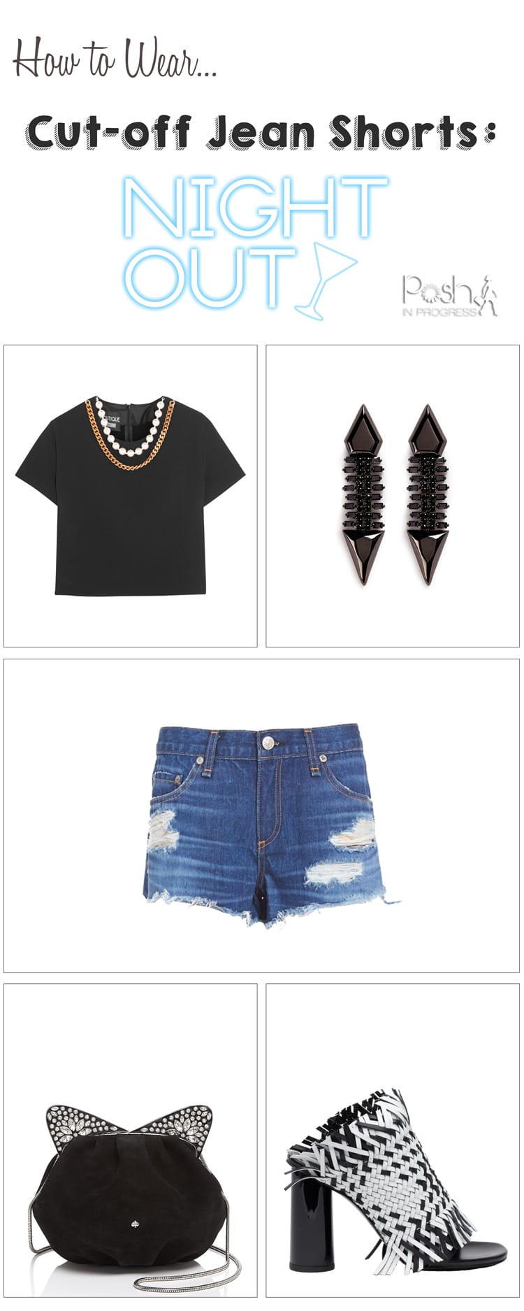 How to Wear Cut Off Jean Shorts Posh in Progress