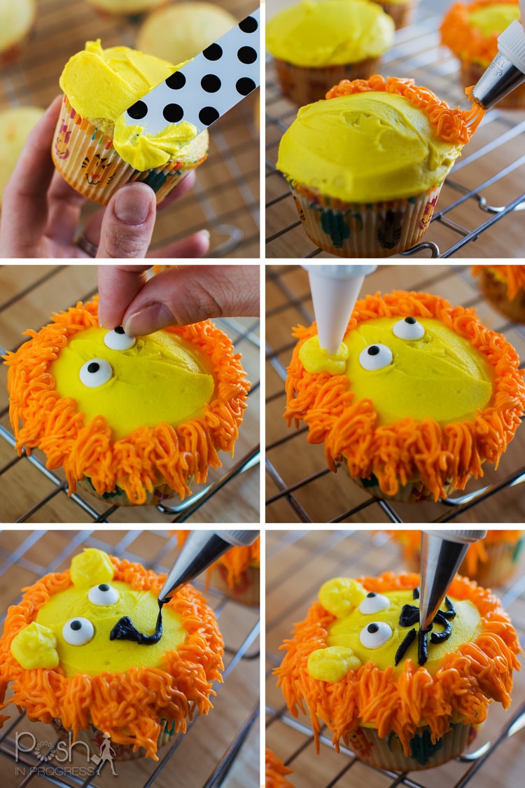 Zoo Animal Cupcakes - Posh in Progress