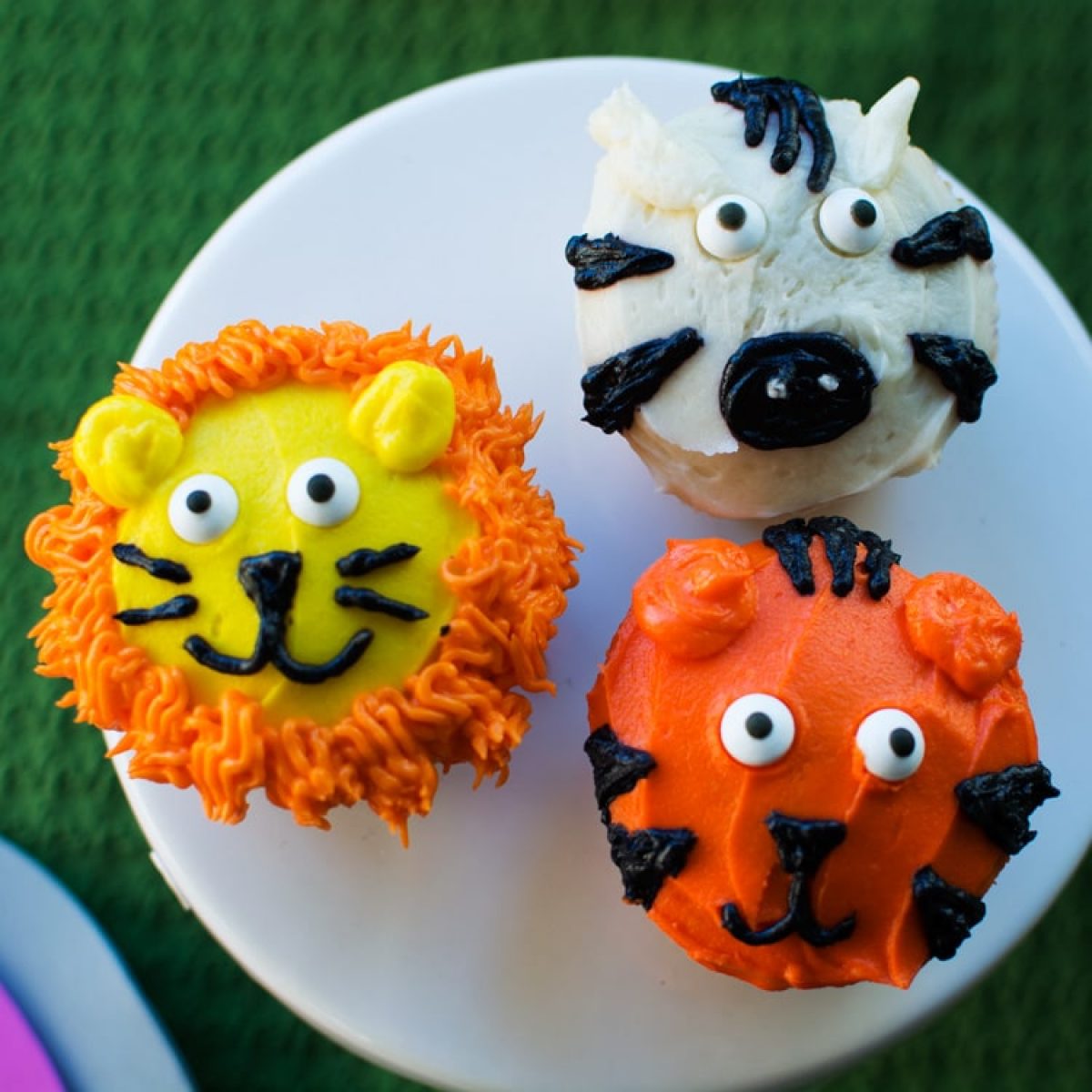 Zoo Animal Cupcakes - Posh in Progress