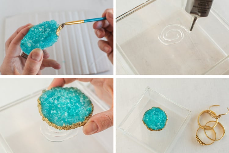 DIY Crystal Geode Jewelry Box Posh in Progress