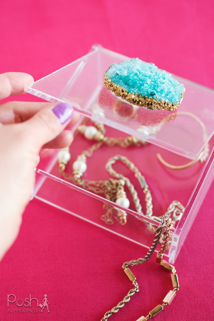 DIY Crystal Geode Jewelry Box Posh in Progress