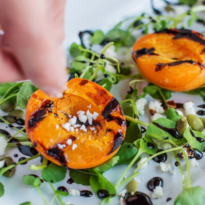 How to Make This Easy Grilled Apricot Salad Recipe