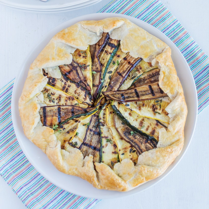 Savory and Delicious Grilled Summer Vegetable Galette Recipe