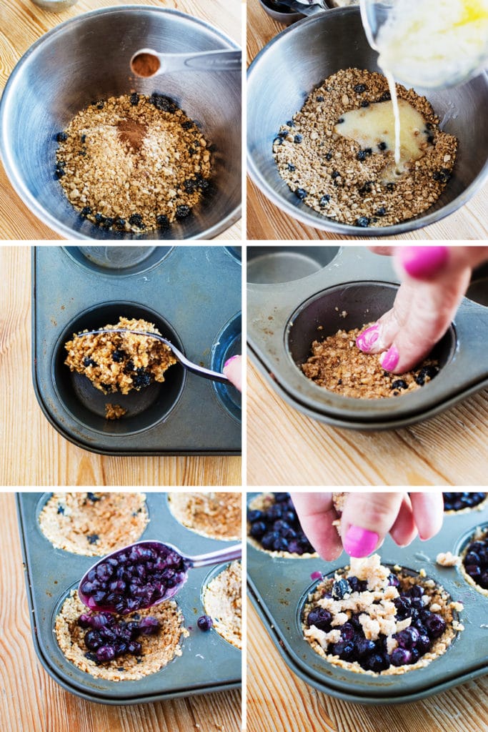 How to Make Cereal Pie Crust for Mini Blueberry Pies Posh in Progress