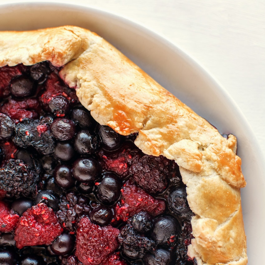 Mixed Berry Galette with the Best Pie Crust