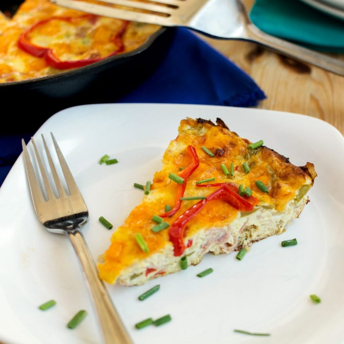 Frittata with Ham and Cheese - Marcellina In Cucina