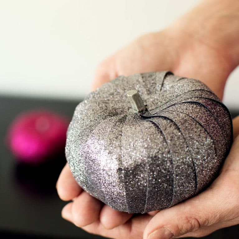 How to Make an Easy DIY Glitter Washi Tape Pumpkin Craft