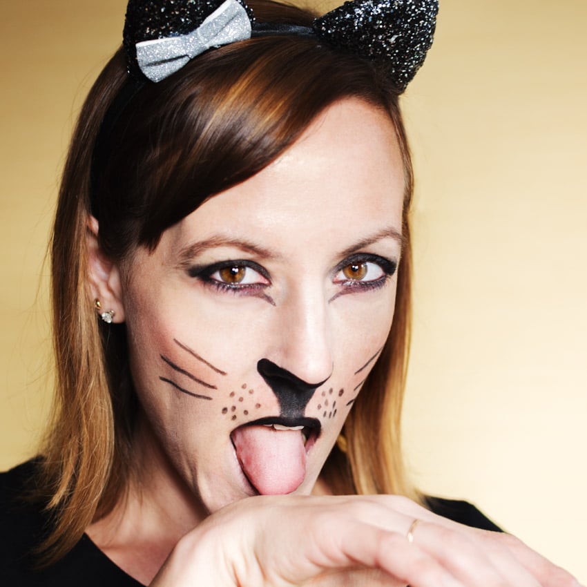 Easy Cat Makeup Tutorial for a Last Minute Halloween Costume