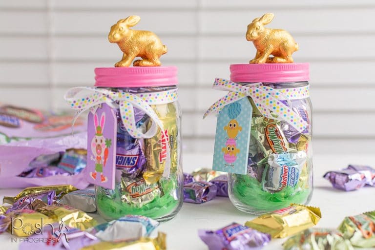 How To Make This Cute Bunny Candy Jar For Easy Diy Easter Decor Posh