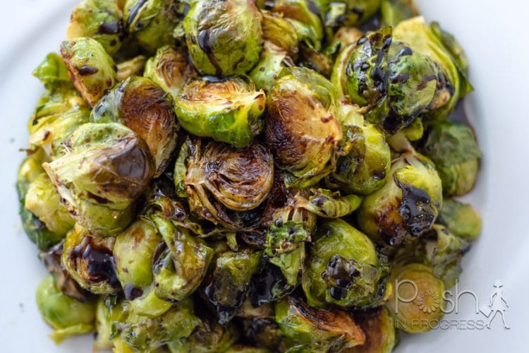 How to Make Brussels Sprouts with Balsamic Glaze in the Oven Posh in