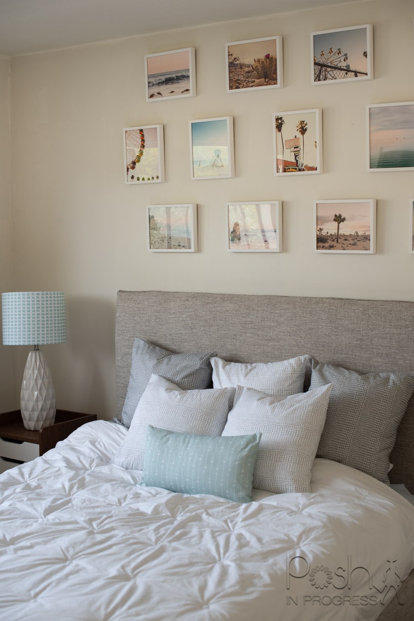 This is How I Created a Stunning California Bedroom Gallery Wall - Posh