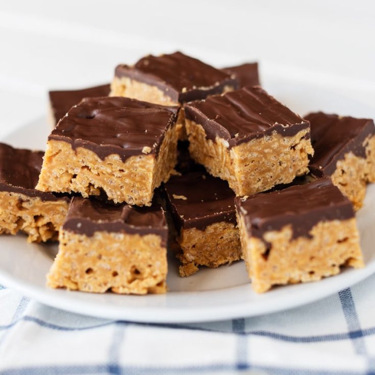 No Bake Special K Bars Recipe With Peanut Butter and Chocolate