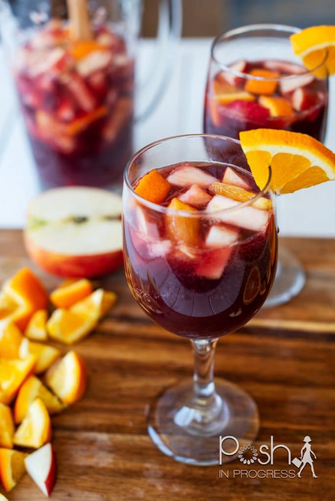 Easy Traditional Red Sangria Recipe - Posh in Progress