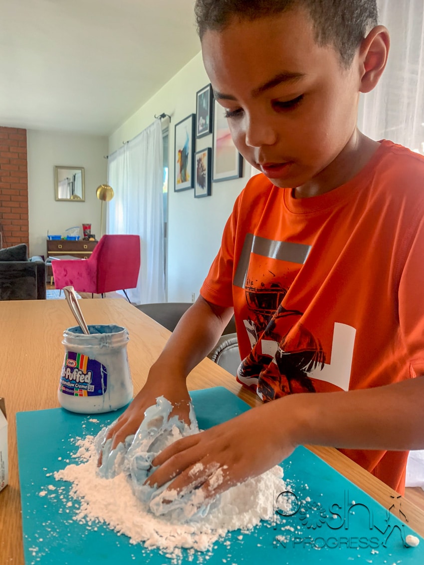 Edible Marshmallow Fluff Slime (No-Cook Recipe!) - The Craft-at-Home Family