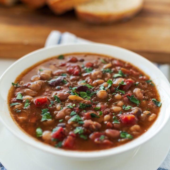 How to Make This Vegan 15 Bean Soup Recipe - Posh in Progress