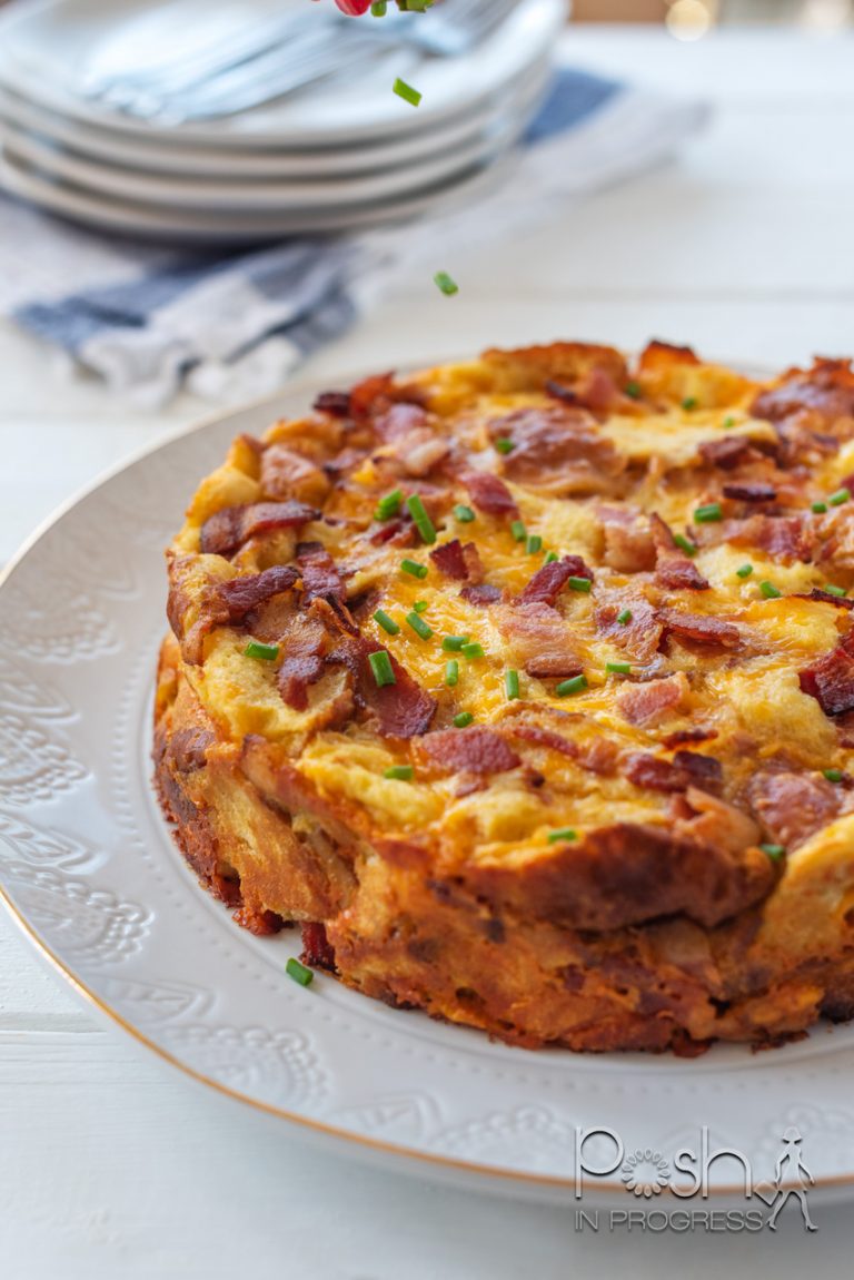 Bacon Egg And Cheese Strata Recipe Breakfast Posh In Progress Bacon Egg And Cheese Strata Recipe Breakfast Posh In Progress
