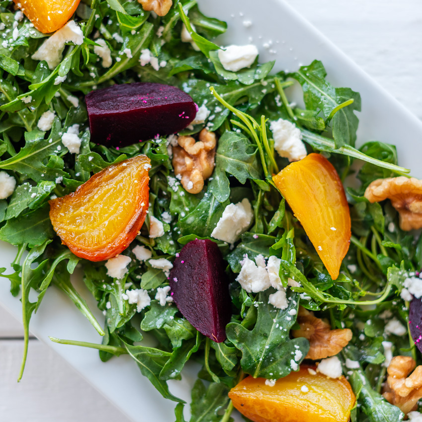 This Delicious Arugula Beet Salad is So Easy to Make