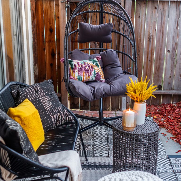 This DIY Patio Makeover For a Small Space Turned Out Amazing