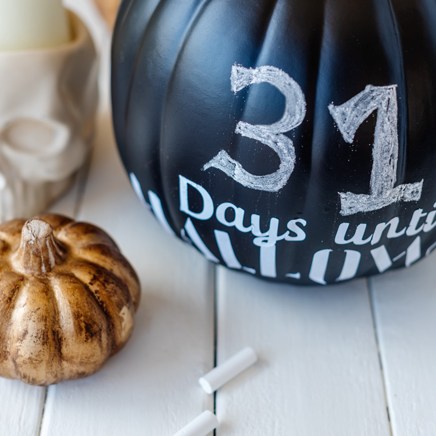 How to Make This Adorable Days Until Halloween Pumpkin Craft