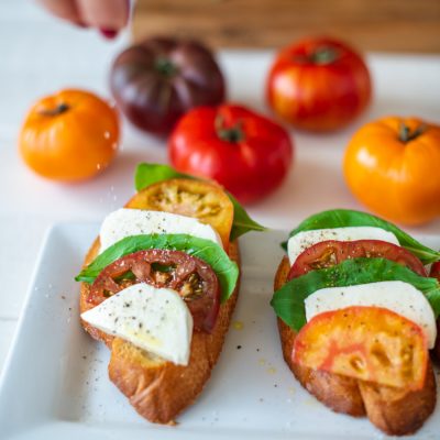 Heirloom Tomato Bruschetta Caprese: How to Make This Easy Italian Appetizer