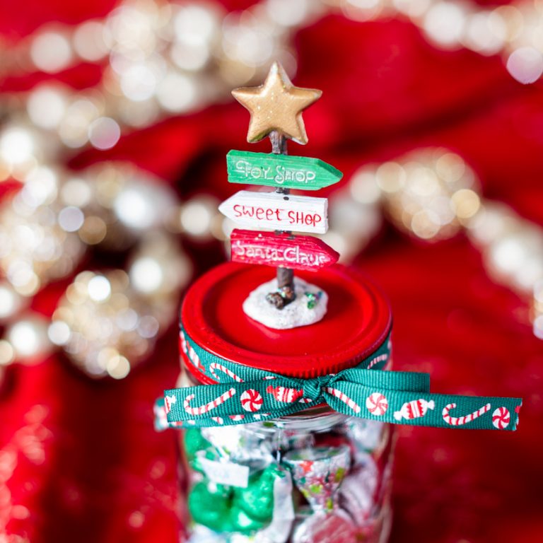 How to Make This Easy DIY Christmas Candy Jar