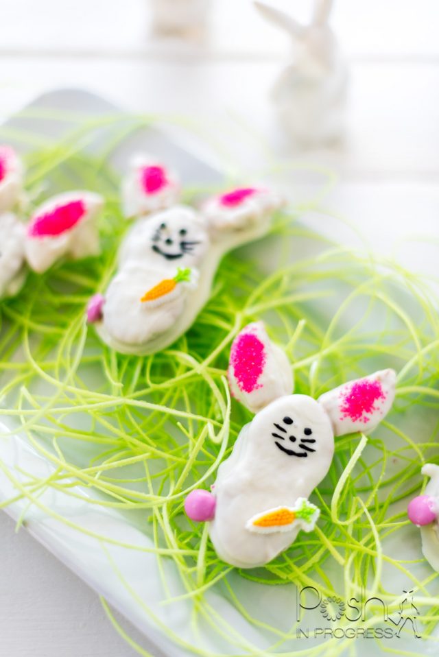 How to Make These Adorable Nutter Butter Easter Bunnies Posh in Progress