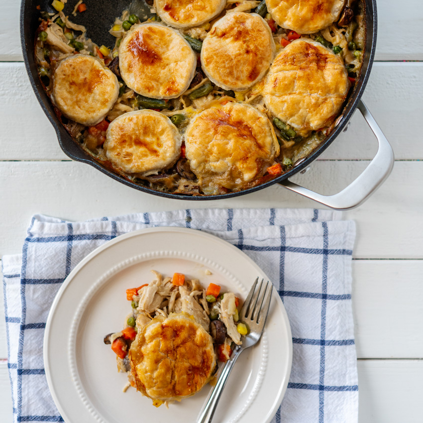 Puff Pastry Chicken Pot Pie: How to Make in Cast Iron Skillet