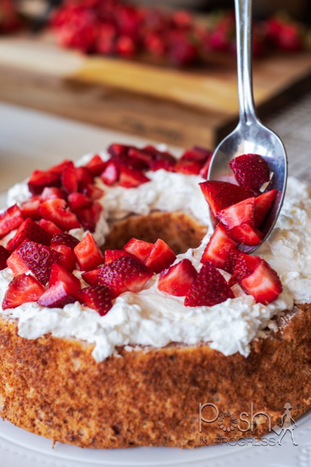 Strawberry Angel Food Cake How to Make this Yummy Dessert Posh in