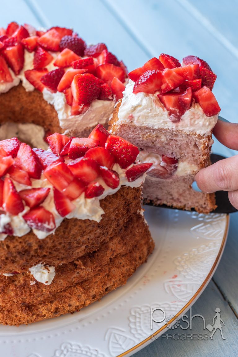 Strawberry Angel Food Cake How to Make this Yummy Dessert Posh in