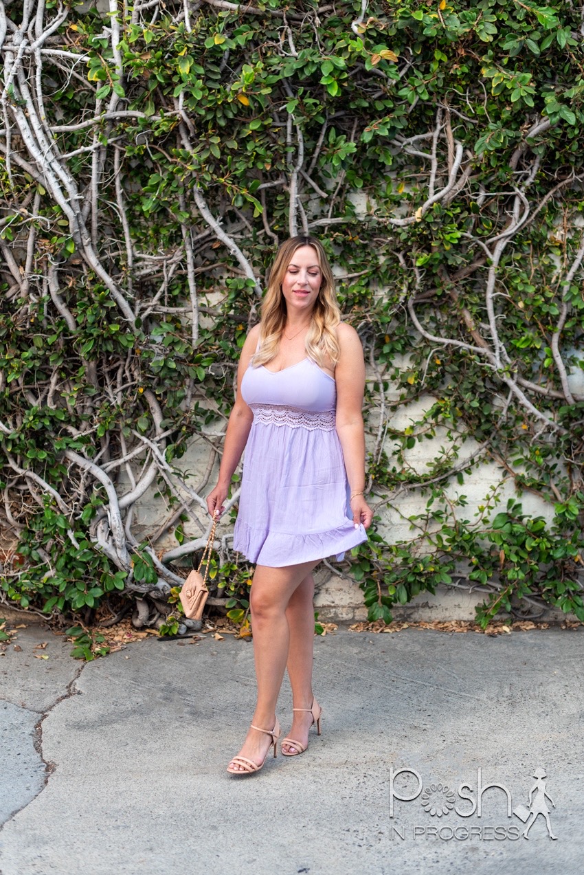 lavender mini dress 5 Stacey Freeman Posh in Progress