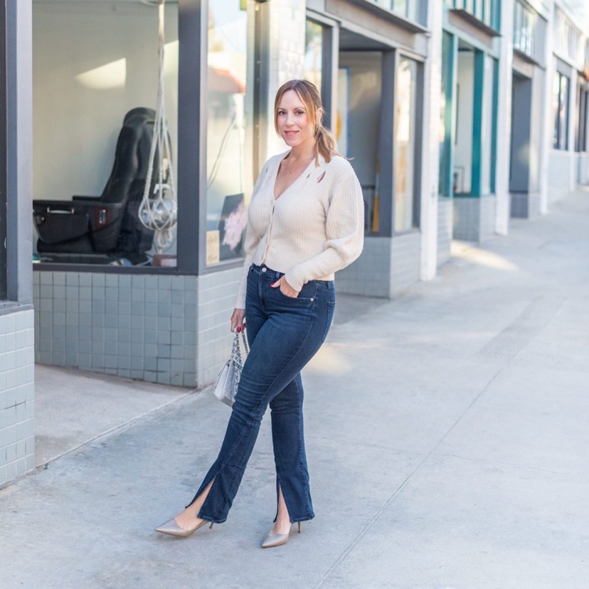 Front Slit Jeans: How to Style and Wear this Moden Denim - Posh in