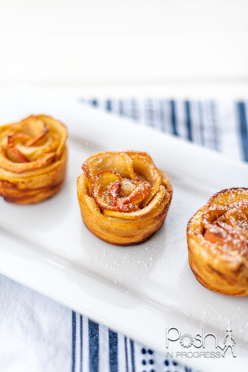 apple roses with puff pastry 1
