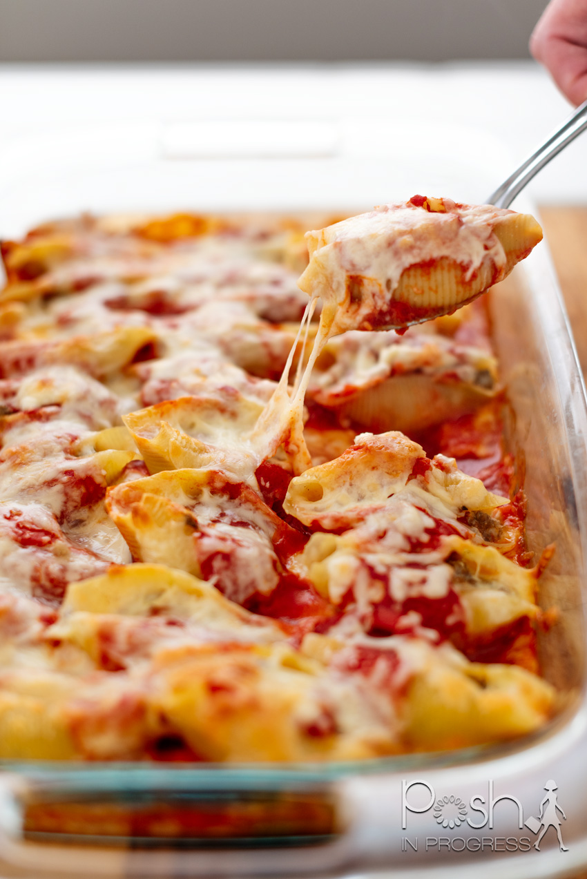 stuffed shells with ground beef 1